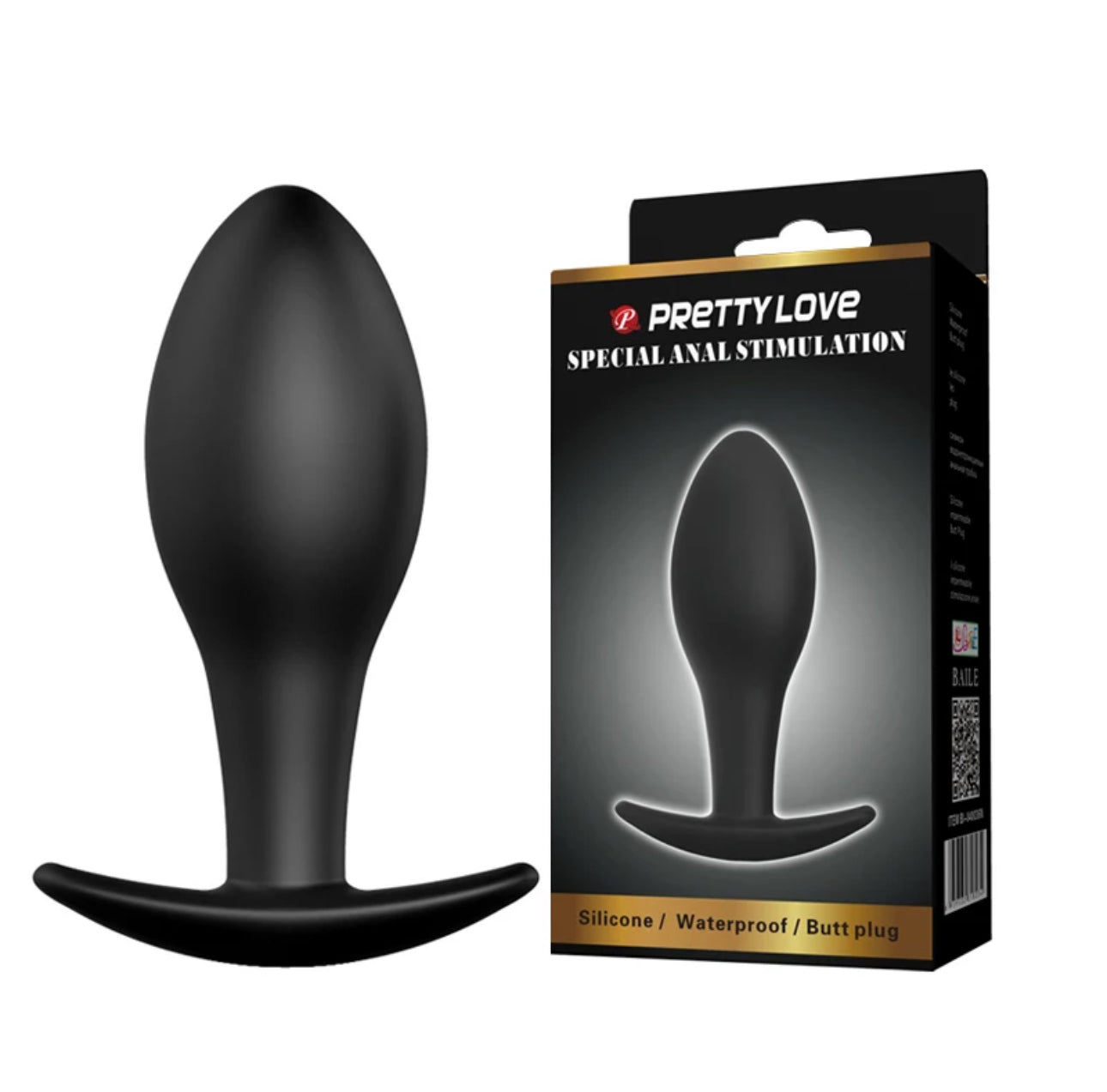 Small Black Silicone Butt Plug Anal Trainer For Men And Women