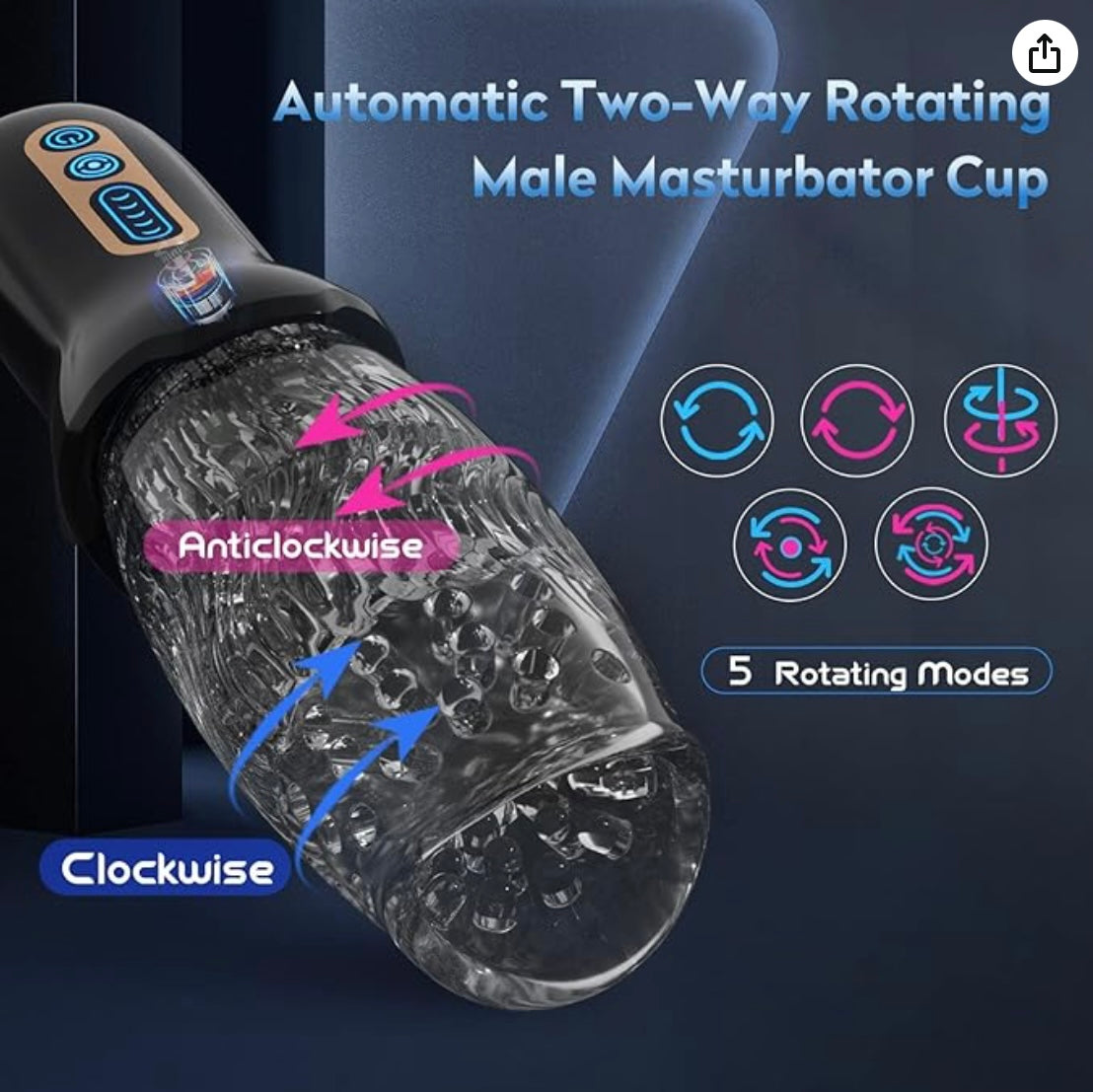 Rotating Masturbation Cup 360 Degree Automatic Electric Male Masturbator Machine For Man