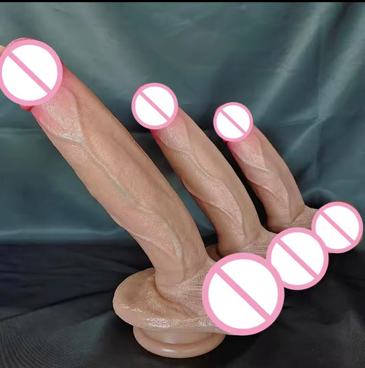 Realistic dildo male artificial rubber penis liquid silicone penis dildo vibrator men sex toys dildo