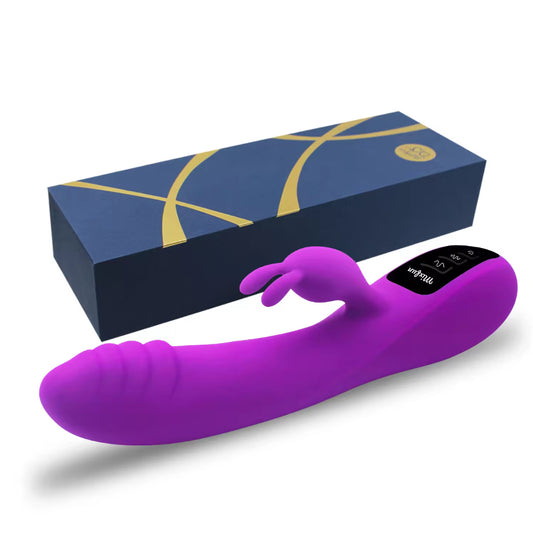 Rabbit silicone g-spot dildo vaginal vibrator sex toys for women