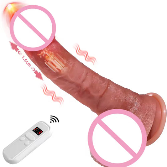 Silicone penis Adult Sex Toys Realistic Dildos G Spot, Anal Vibrator 5 Vibrating Modes dildo vibrator for Men and Women 22cm