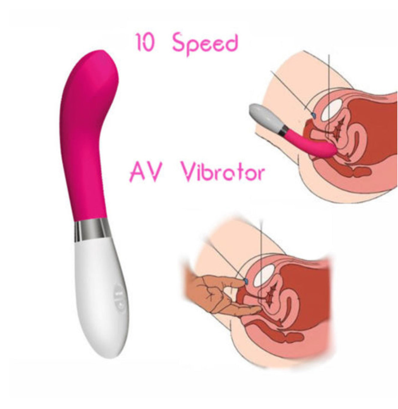 Waterproof Silicone Vibrating Dildos